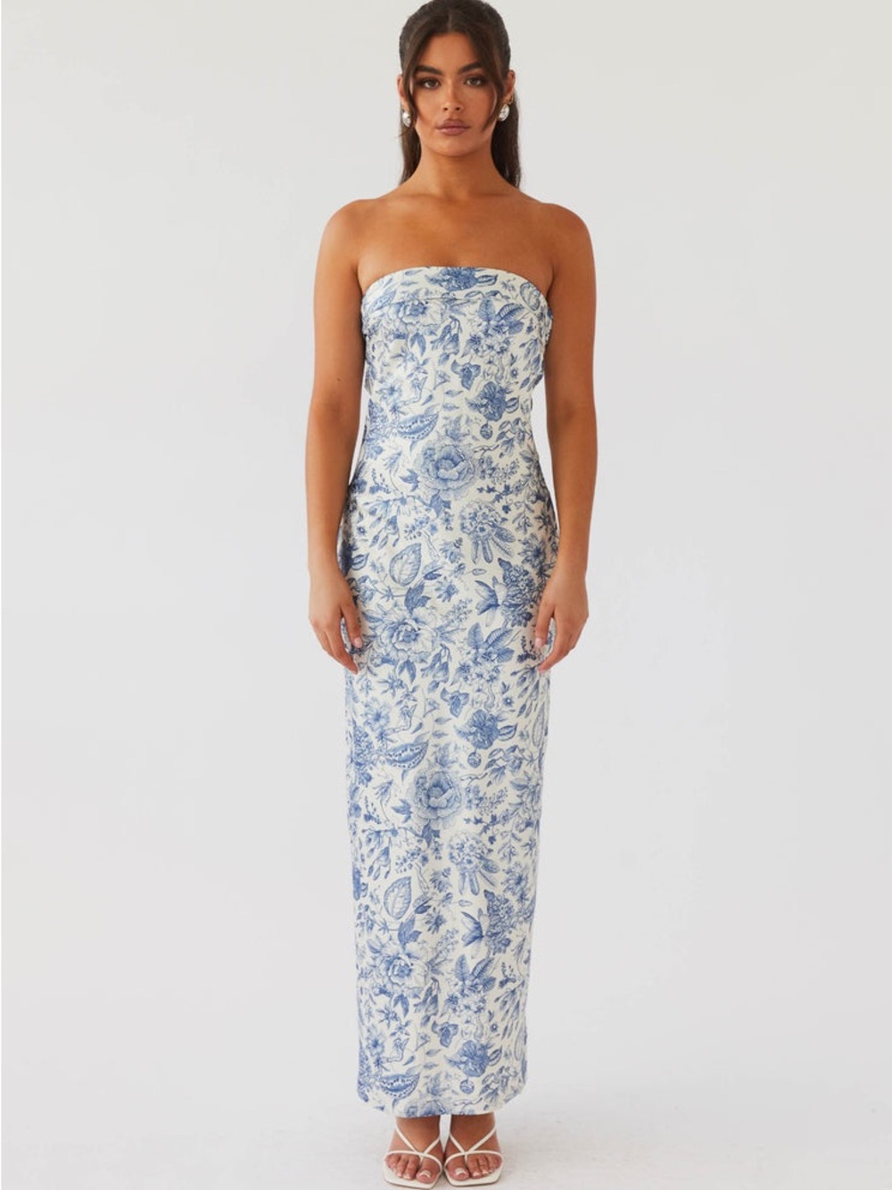 Peppermayo Summer Lover Maxi Dress Blue Paisley US 2